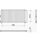 MAGNETI MARELLI - 350203158000 - Радиатор кондиционера Doblo Cargo 06- 1.3MJTD  Punto 2